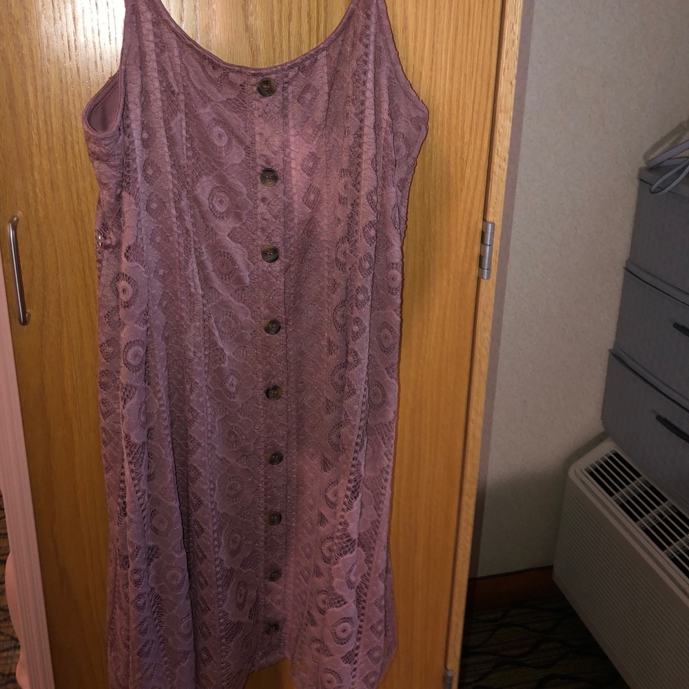 Mauve Button Down Dress